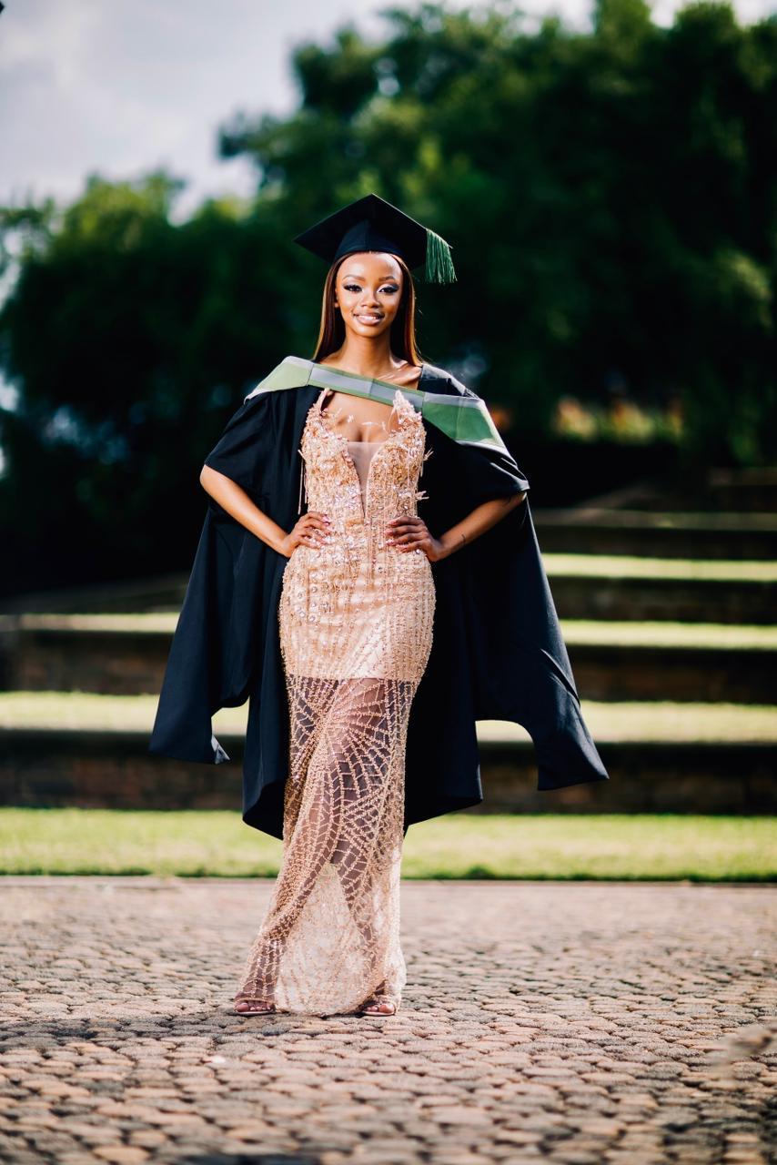 Gold Satin Evening Gown
